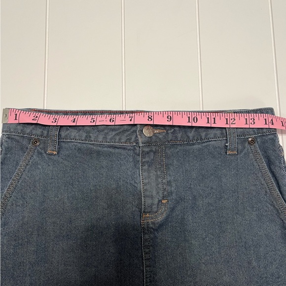 J. Crew Knee Length Denim Pencil Skirt Sz 4 - Picture 5 of 8